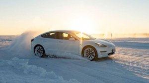 Автопилот на Tesla Model 3 | Тесла зимой в Подмосковье