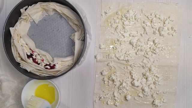 Тесто ФИЛЛО! Творожно - Клюквенный пирог из теста Филло, НЕРЕАЛЬНО вкусно!!! смотреть онлайн