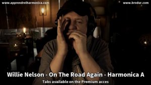 On the road again - Willie Nelson - Harmonica A