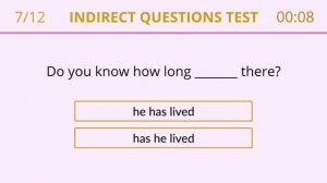 Indirect Questions Quiz – English Grammar Test (720p)