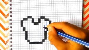Как рисовать броню из майнкрафт по клеточкам рисунки по клеточкам. PIXEL ART