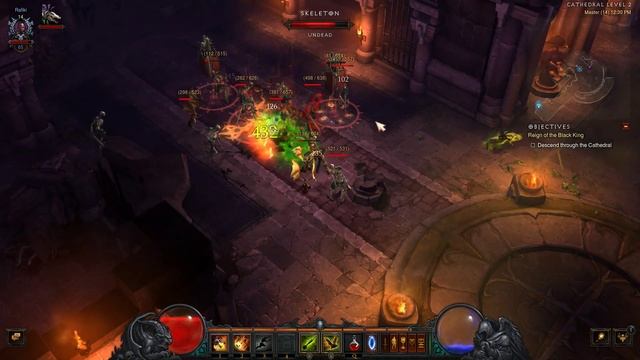 Diablo 3 Witch Doctor Walkthrough Part 1 King Leoric - No Commentary смотреть онлайн