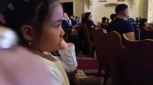 Песня "Буряад оромнай". Крайний справа - Дмитрий Барташкин, наш племянник