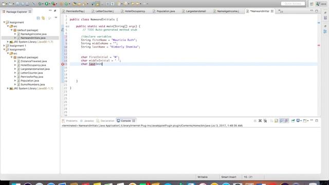 2.2 Name and Initials - Starting out with Java From Control Structures through Objects 6th Edition смотреть онлайн