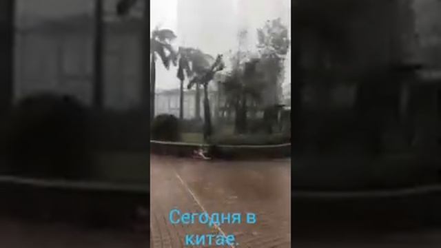В Китае сильный ураган,унесший много жизней,валит здания смотреть онлайн