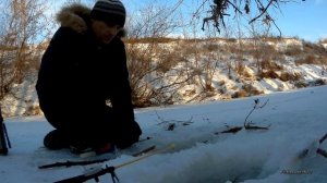 Рыбалка в мороз на реке Бузулук. 14 января 2018