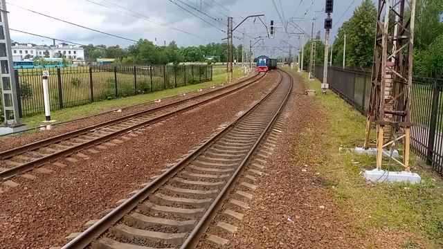 Тепловоз тгм4а-2453 с Маневровым составом Колпино смотреть онлайн
