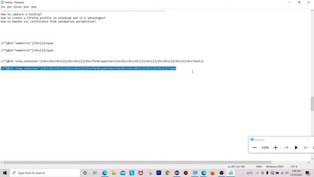 Capture ToolTip Text Selenium | FirefoxProfile Selenium | Handle SSL Untrusted Certificates seleniu