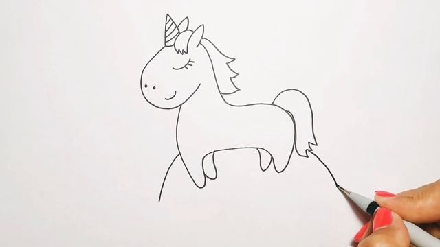 Каваи/радужный единорог/рисунок единорог/радуга рисунок//Drawing a unicorn /Drawing a rainbow смотреть онлайн