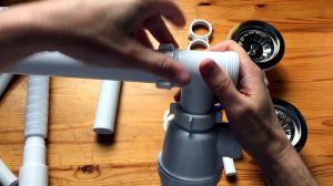 Сборка бутылочного сифона А-40092 для одно/разноуровневой нержавеющей двойной мойки 3 1/2’’