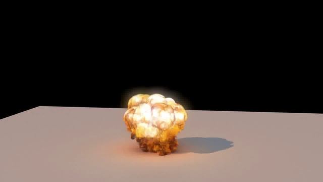 Slow motion explosion simulate in Houdini rendered in Clarisse ifx смотреть онлайн