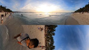 Henann Palm Beach Resort Boracay beach sunset 360 view with the GoPro Max