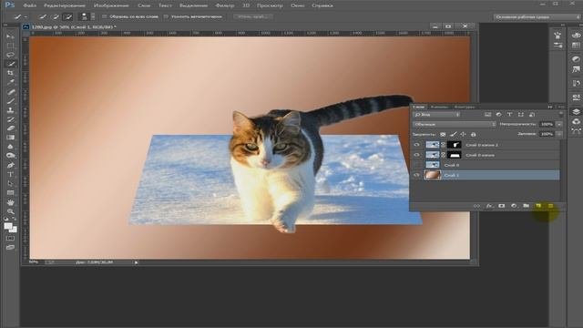 Урок:Эффект 3D выхода из фото.фотошоп
