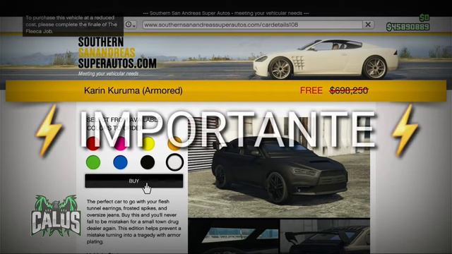 💢🚗 KURUMA BLINDADO 💲GRATUITO💲 - GTA 5 Online💢 смотреть онлайн