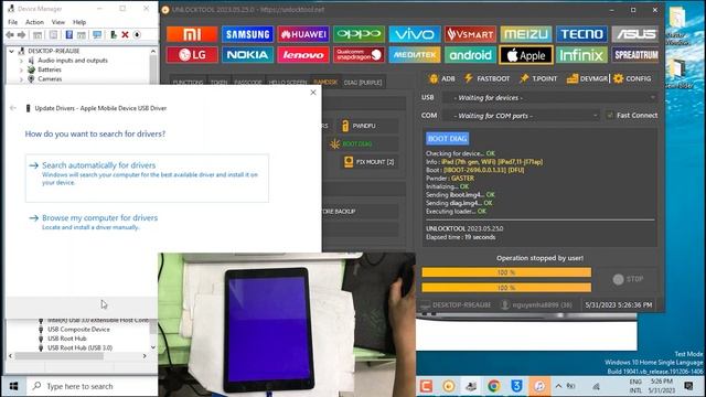 Bypass iCloud iPad 2019/7th Gen/A2197 iOS 16.5 iPad locked to owner
