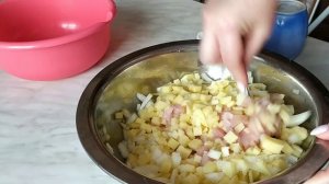 Вкуснейший пирог с картофелем и мясом! Тесто без дрожжей.