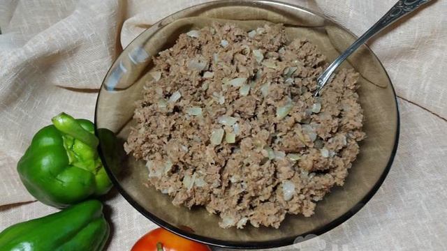 Мясная начинка из говядины для пирогов, пирожков и блинчиков
