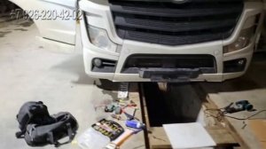 Пример установки откидной рамки на Actros MP4