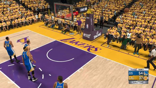 NBA 2K17 PS4 2018 NBA Prevew Game Round 3 Game 1 2017 Warriors vs 2018 Lakers смотреть онлайн