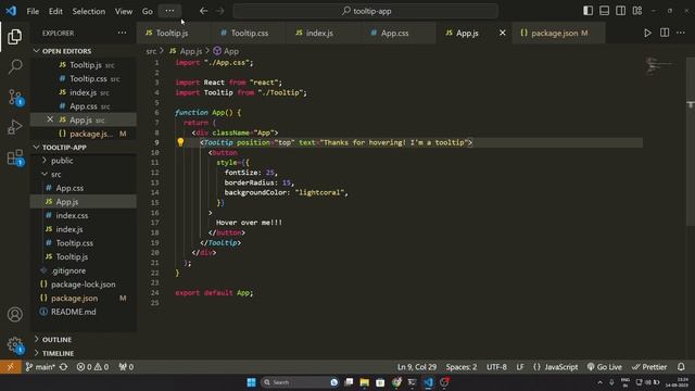 tooltip app using react – смотреть онлайн видео от Код с Реактивной ...