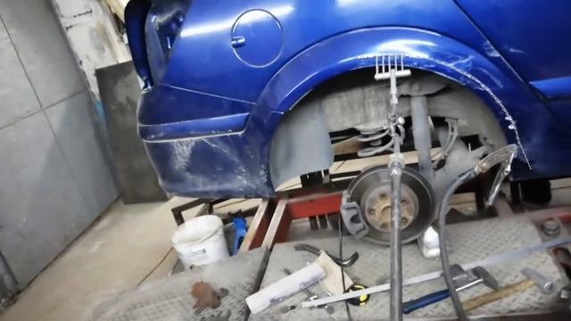 Opel Astra рихтовка заднего крыла смотреть онлайн