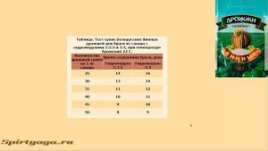 Тест Белорусских Винных дрожжей для браги, гидромодуль 1:3,  часть2.