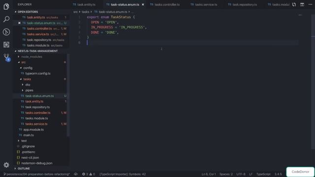Lecture 34. Preparation for Task Service Refactoring | Scalable | Modern API  | Master NestJS (2021