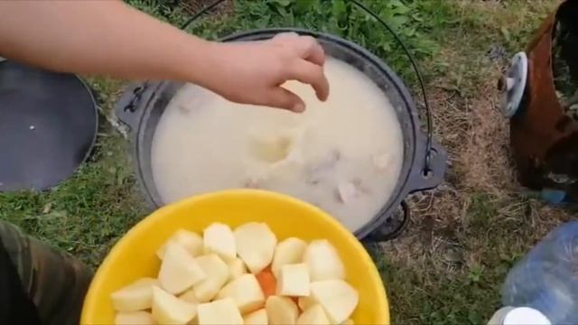 ШУРПА в казане 3 мяса: говядина, баранина, индейка. | Отдых от металла! | Как приготовить шурпу.