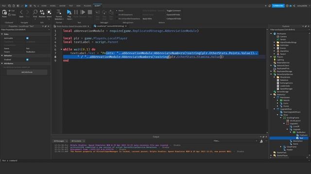 Roblox Studio: How to Make a Speed Simulator | Part 10 | Stamina смотреть онлайн