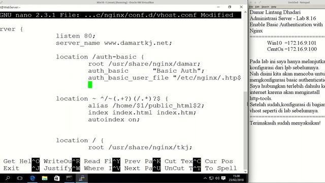 Lab 8.16 - Authentication Basic With Nginx смотреть онлайн