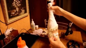 Винтажная бутылка (decorated vintage bottle).