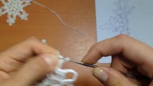 Снежинки крючком. Мастер-класс. knit snowflakes crochet