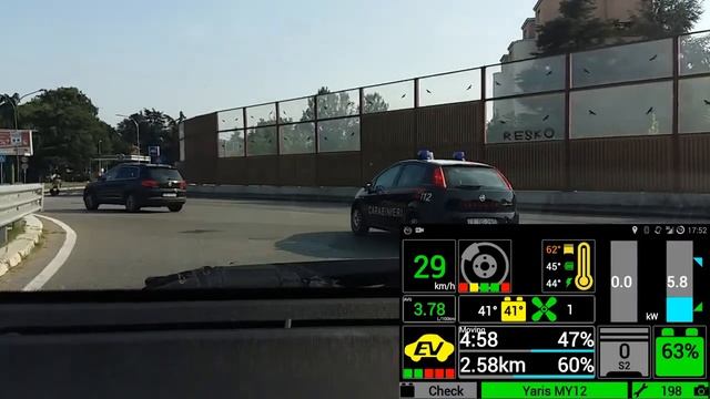 Guida ibrida - Toyota Yaris - Bologna 2