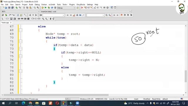 #29 DSA | BST Code Part 2 |  Add Node in BST with Loop | Programming with Rana Waqas in Urdu/Hindi