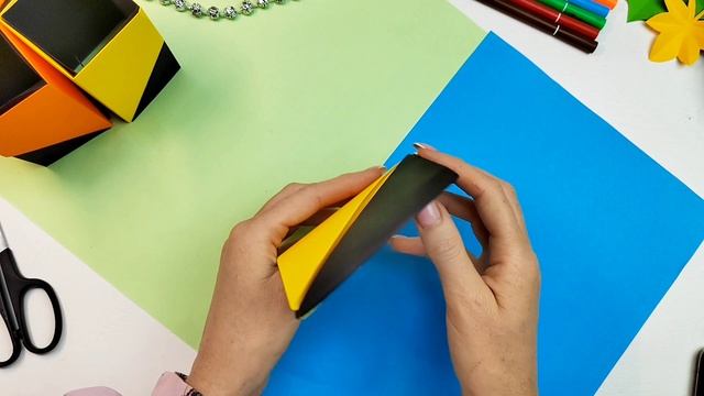 Оригами ОРГАНАЙЗЕР из бумаги/ПОДСТАВКА для ручек и карандашей смотреть онлайн