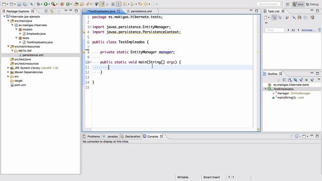 Java: JPA + Hibernate – 5. Accediendo al EntityManager смотреть онлайн