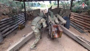 Боевая работа расчетов пушек МТ 12 «Рапира» артиллерийских подразделений