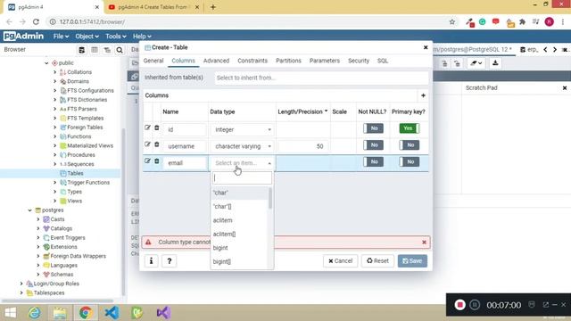 How to create database, table and insert data in PostgreSQL [2020] #postgresql #pythonlearner