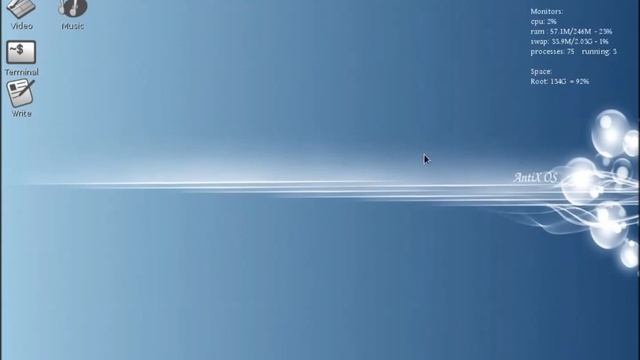 AntiX Linux 13 OS Short demo смотреть онлайн