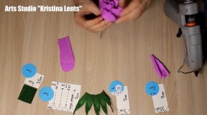 Мастер-класс. Роза из гофрированной бумаги с конфетой внутри. The rose.