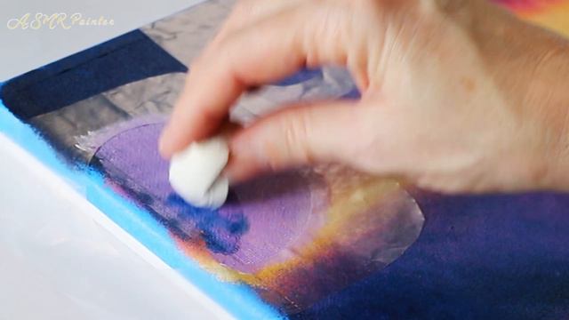 Glowing Galaxy 🌌 Easy Acrylic Painting for Beginners | ASMR Painting #83 смотреть онлайн