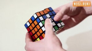 Сборка первых 10 ребёр кубика рубика 5x5