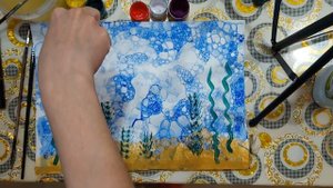 Рисование мыльными пузырями