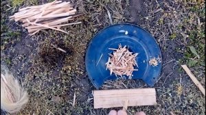 Разведение огня с помощью кресала