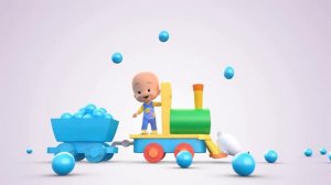 Colorful Train | Educational videos with Cuquin