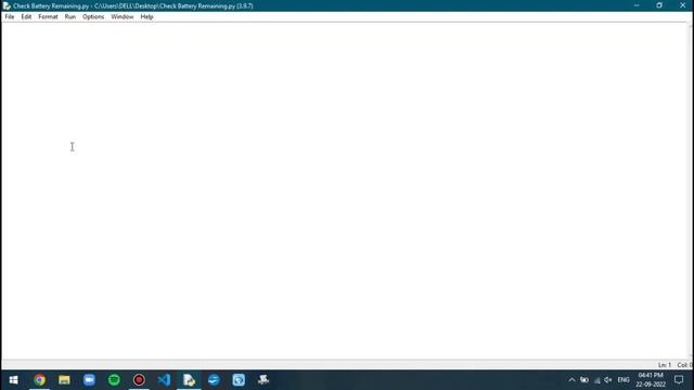 Know Your System's Remaining Battery Capacity Using Python Program | Its Codingz