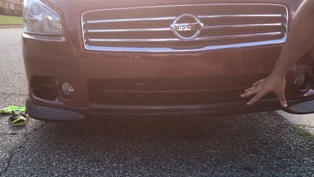 Nissan Maxima front lip install