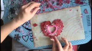 Жеода-сердце из изомальта, декор из изомальта, стекляшки из изомальта.