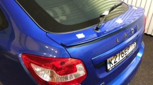 Lada Granta fl 2021 luxe prestige, клеим спойлеры!