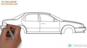 How to Draw a Kia Clarus / Как нарисовать Kia Clarus